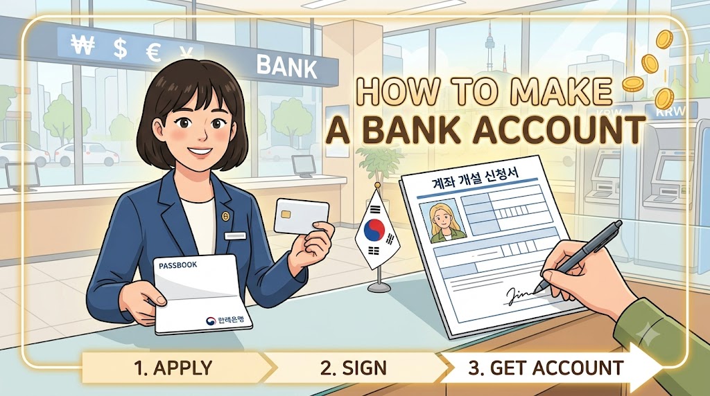How to open a bank account in Korea as a foreigner
