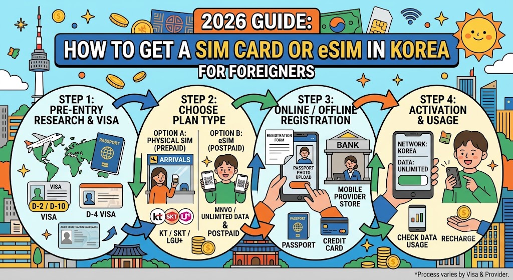 How to get a SIM or eSIM in Korea