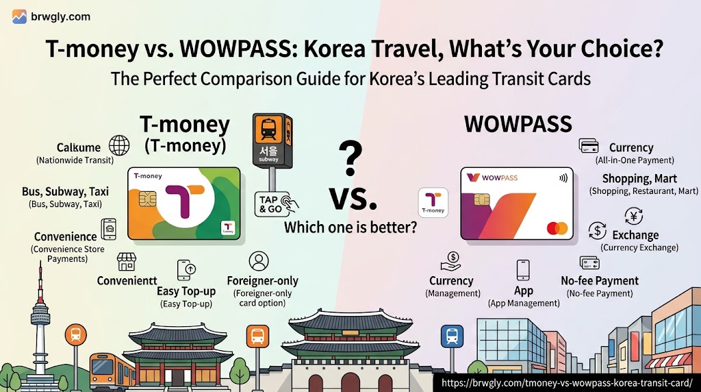 T-money vs WOWPASS: Which Korea Transit Card Should You Get?